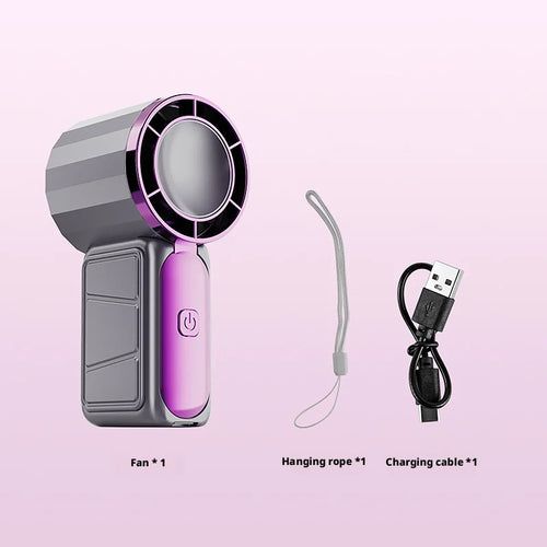 SEAMETAL Mini Portable Fan Air Turbo Tech 5 Gear Wind Adjustable