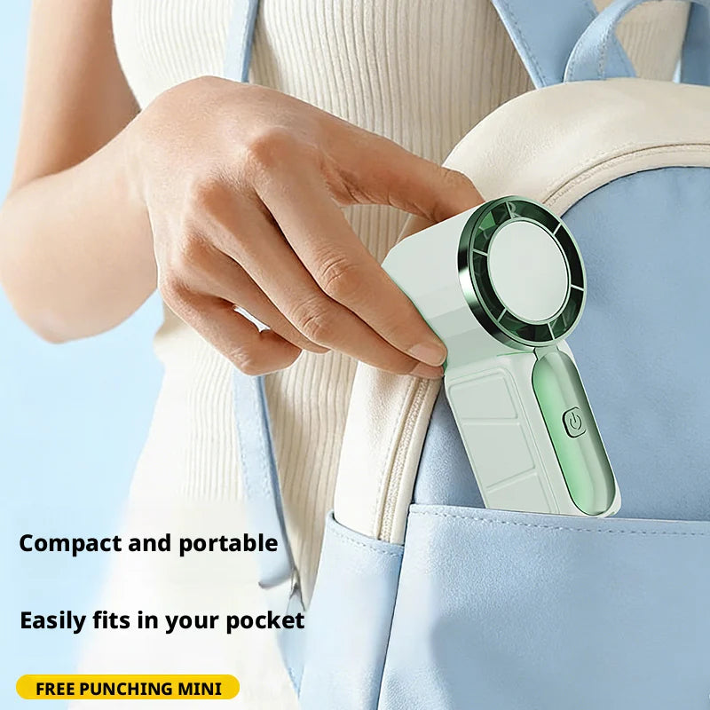 SEAMETAL Mini Portable Fan Air Turbo Tech 5 Gear Wind Adjustable